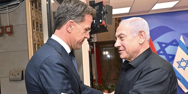 Mark Rutte con Benjamin Netanyahu - Foto de Koby Gideon